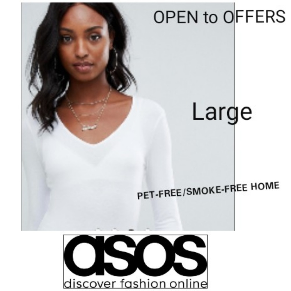 ASOS V neck Long Sleeve | L | $6